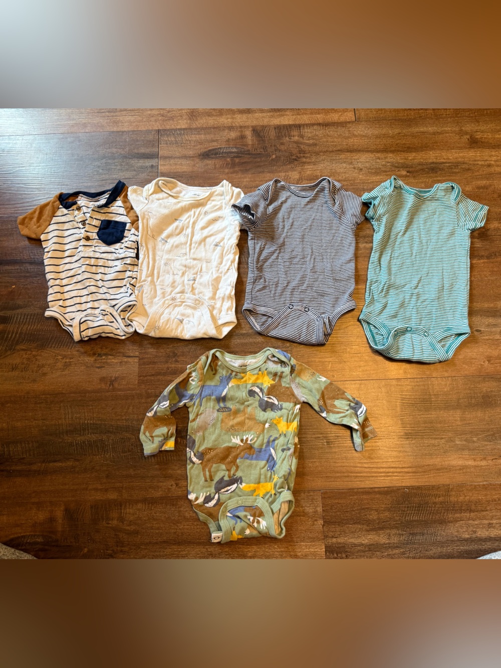 Carter's Baby One-Piece Set - Green, Blue, Navy, White, Brown